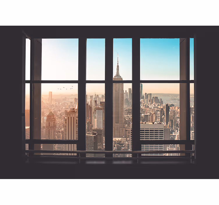 Dimineață însorită în muralul new york - TenStickers