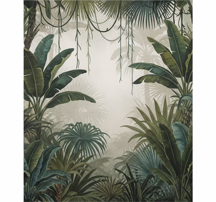 Păduri fototapet retreat în jungla retro - TenStickers