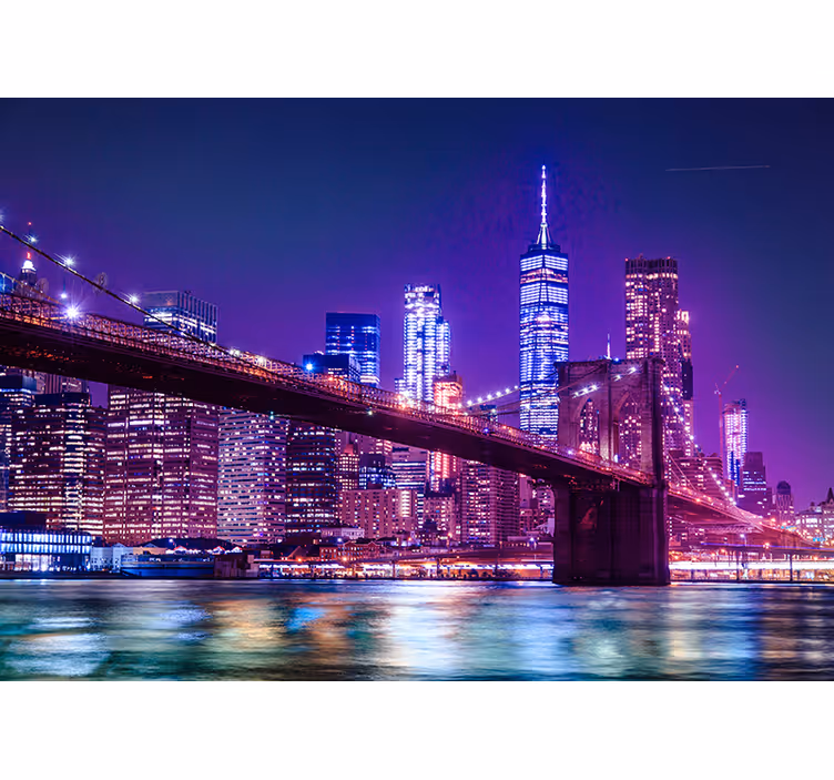Murală de noapte new york - TenStickers