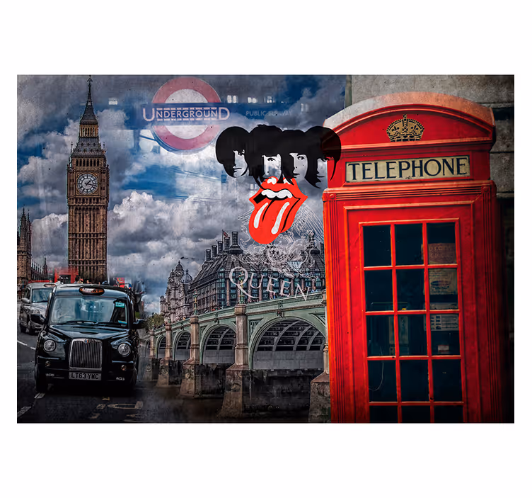 Fototapet camera de zi colaj iconic din londra - TenStickers