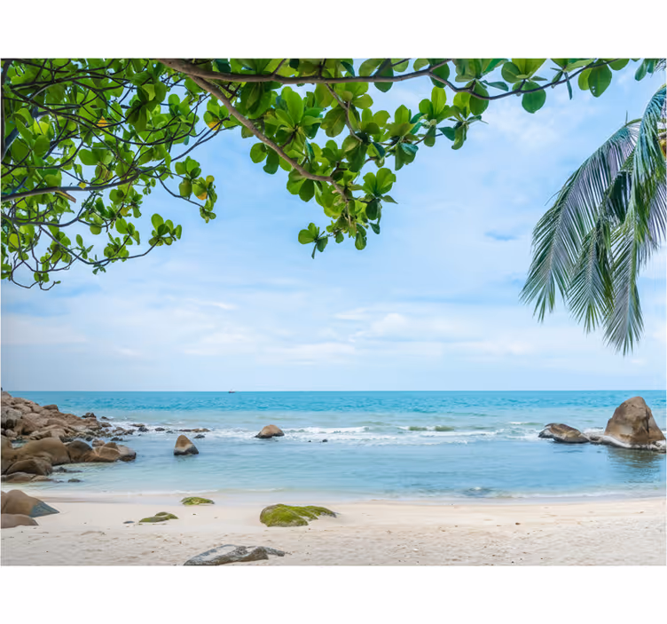 Fototapet baie vedere plajă tropicală - TenStickers