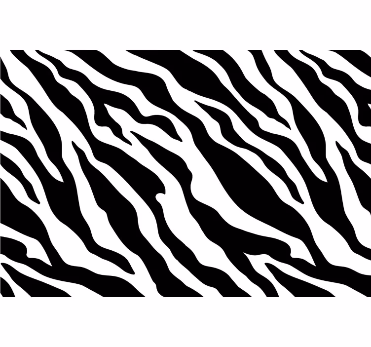 Fototapet african imprimeu zebra alb-negru - TenStickers