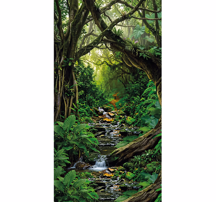 Tapet junglă oază din pădure tropicală - TenStickers