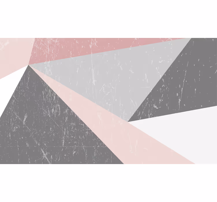 Fototapet baie tonuri nordice geometrice triunghiulare - TenStickers