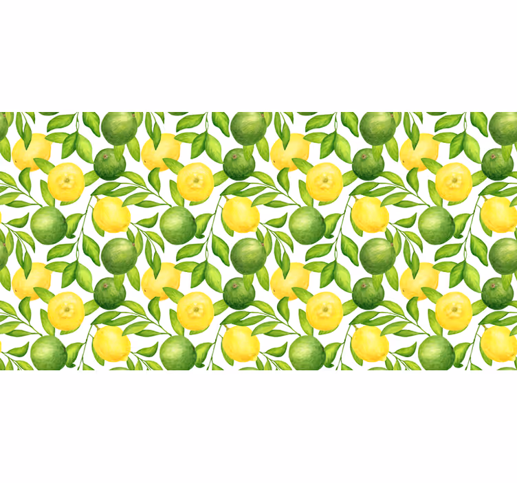 Fototapet bucătărie lămâi și limete - TenStickers