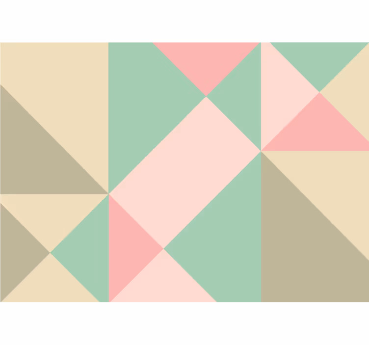 Fototapet bucătărie geometric în tonuri blânde - TenStickers