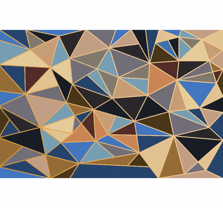 Fototapet bucătărie mozaic geometric multicolor - TenStickers