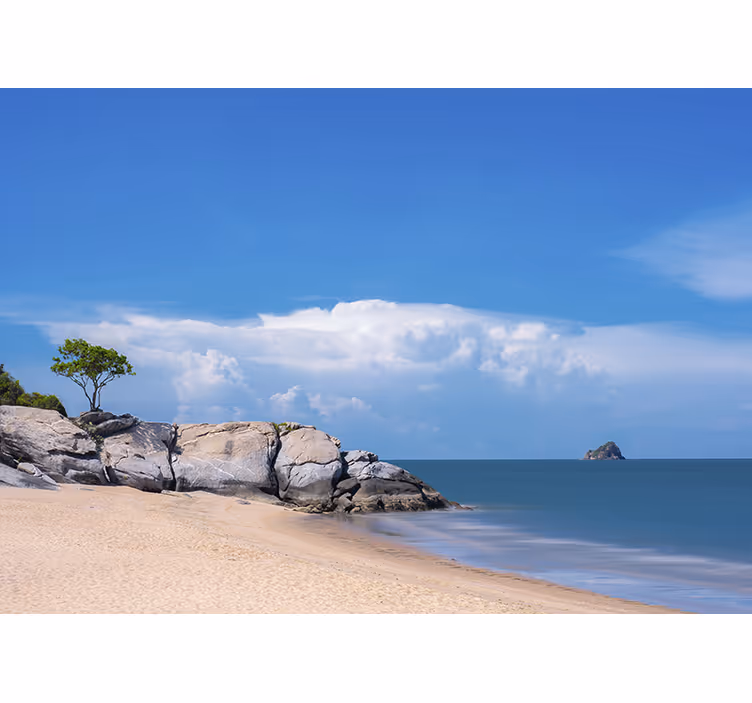 Fototapet albastru paradis pe pământ - TenStickers
