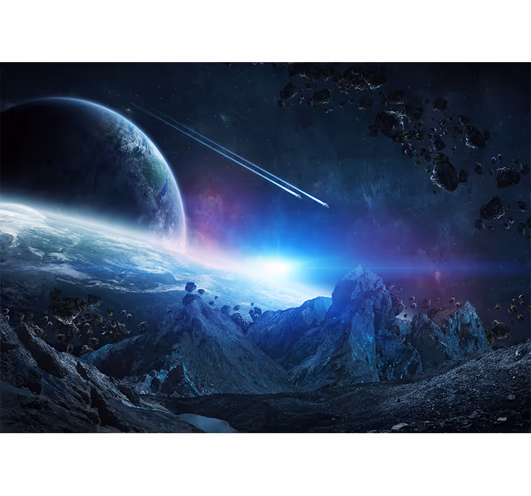 Fototapet coridorul concept științifico-fantastic univers - TenStickers