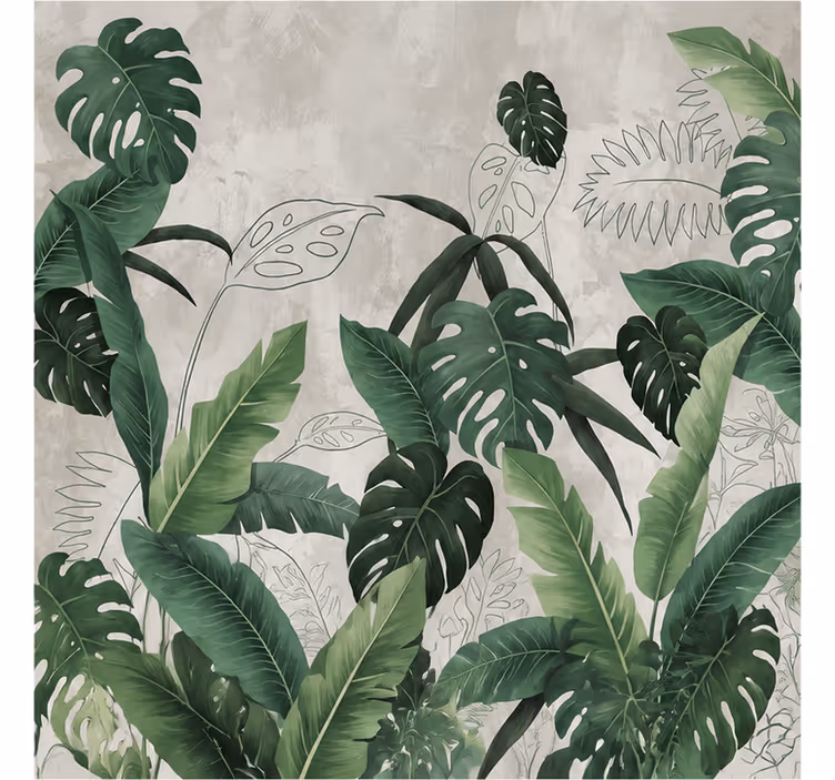 Fototapet natura frunze de monstera - TenStickers