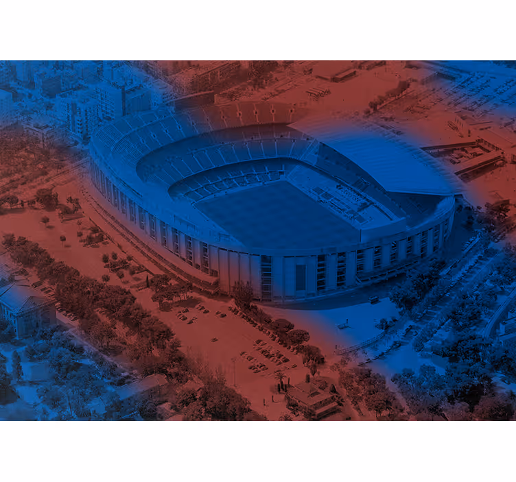 Barcelona camp nou oraș mural mural - TenStickers