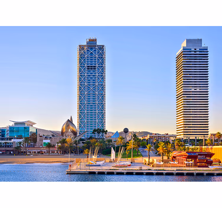 Murală murală din portul olimpic barcelona - TenStickers