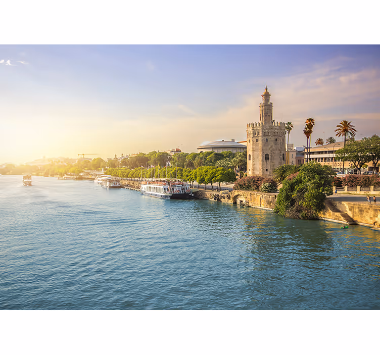 Pictură murală sevilla river photo - TenStickers