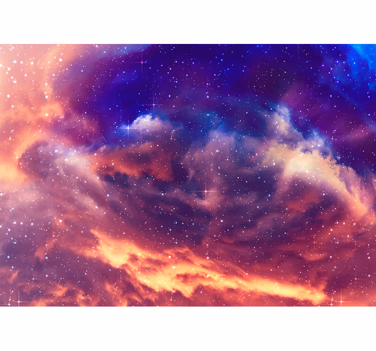 Pictură murală foto cer cer nocturn - TenStickers