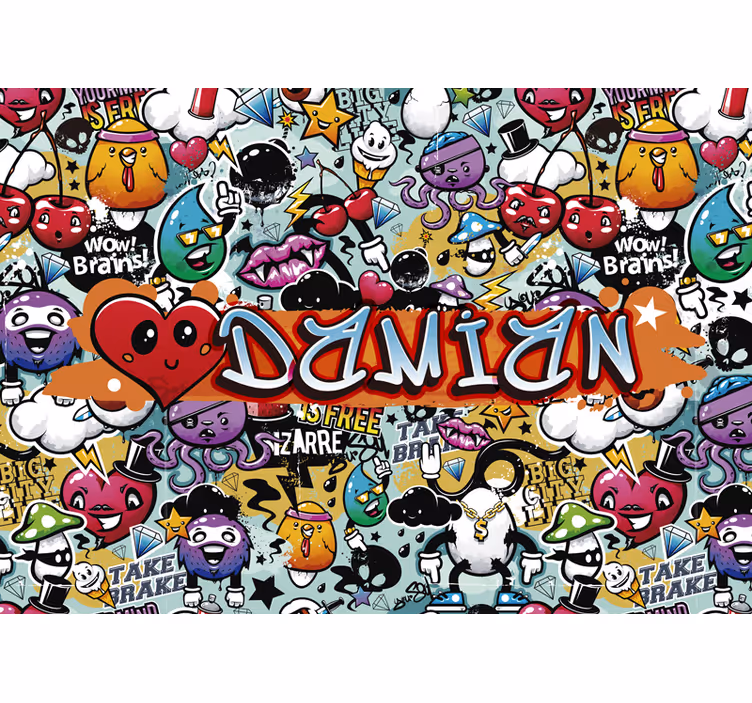 Diferite emoticonuri murale de artă urbană - TenStickers