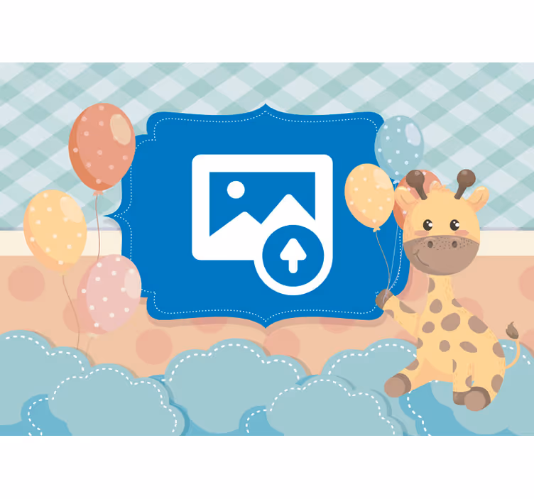 Nou-născut cu pictură murală pentru girafă - TenStickers