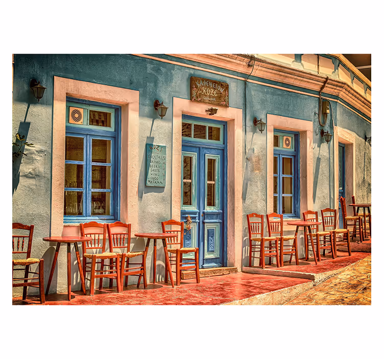 Cafenea murală de exterior vintage - TenStickers