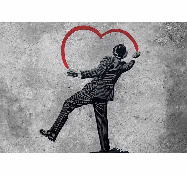 Graffiti banky pe peretele picturii - TenStickers