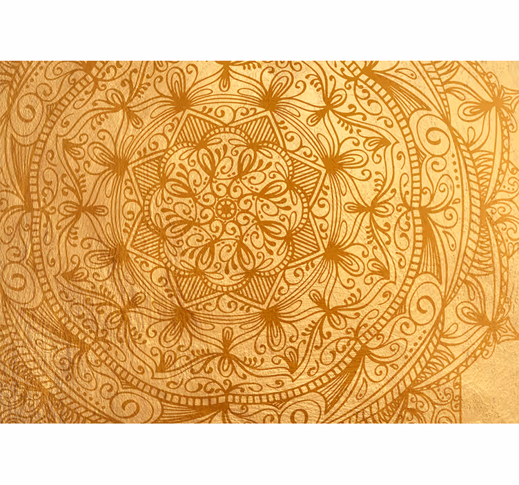 Uimitoare mandala aurie fotomurală - TenStickers