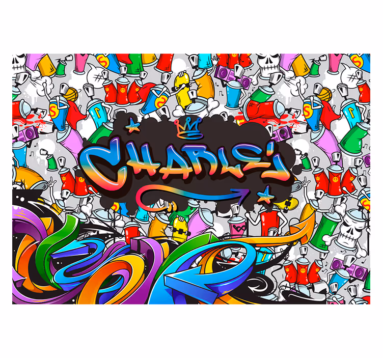 Imagini de stradă nume mural personalizat de perete - TenStickers