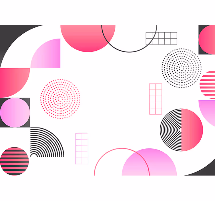 Fototapet abstract design de forme geometrice - TenStickers