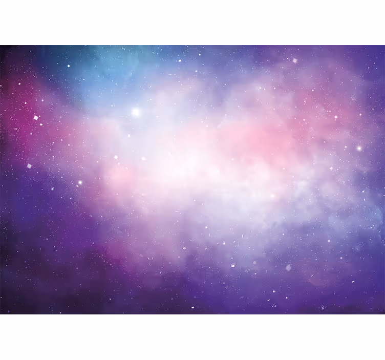 Mural de perete spațiu de galaxie roz și violet - TenStickers