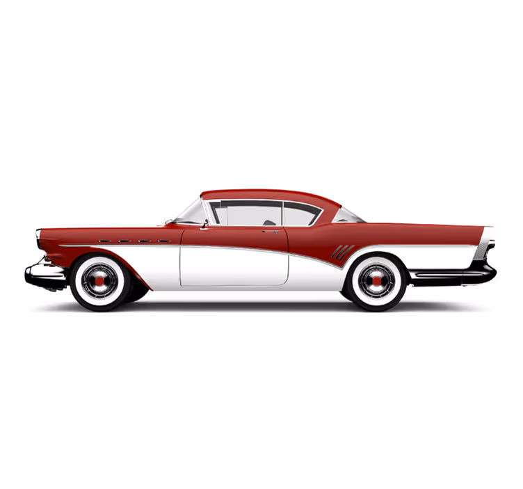 Fototapet vehicule profil de mașină clasică - TenStickers