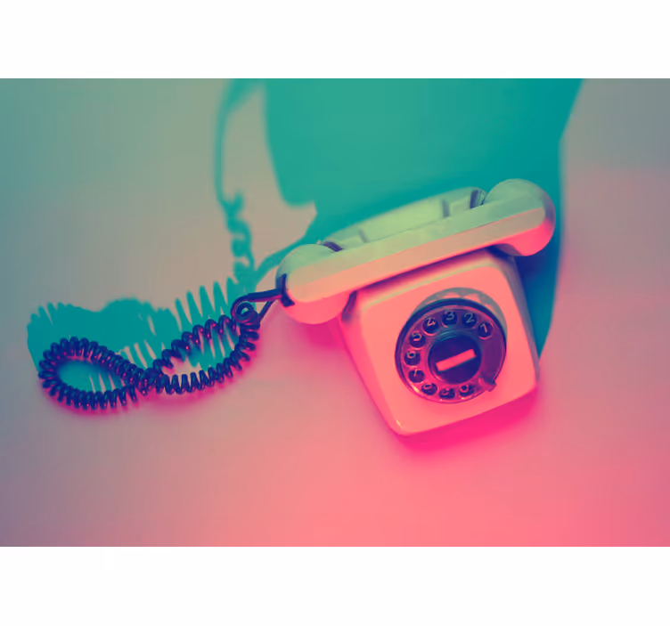 Mural vechi de telefon vintage de epocă - TenStickers
