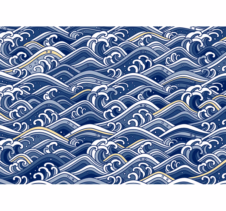 Fototapet mare valuri oceanice fluide - TenStickers