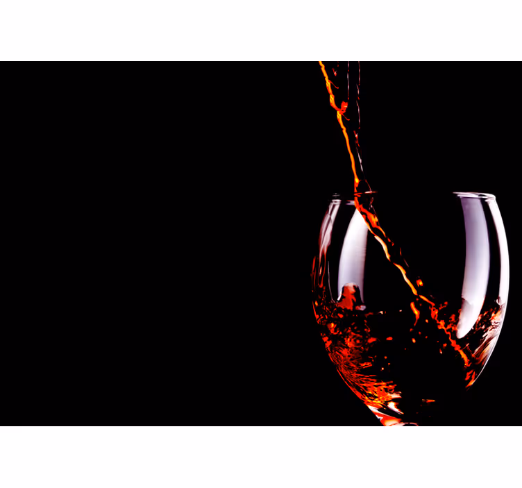 Fototapet muzică stropi de vin curgător - TenStickers