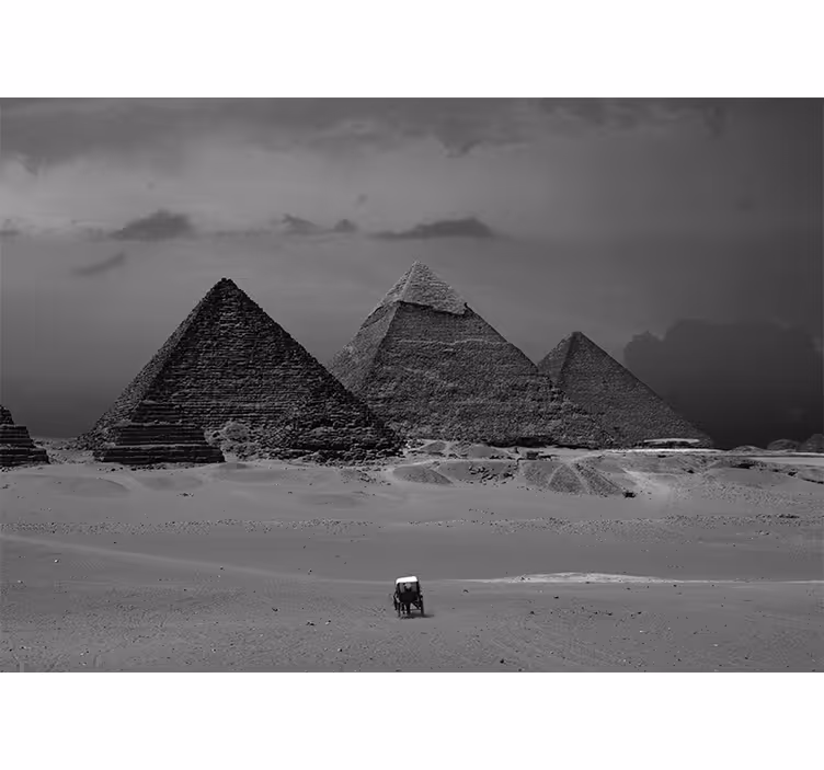 Fototapet de oraș piramidele din giza - TenStickers