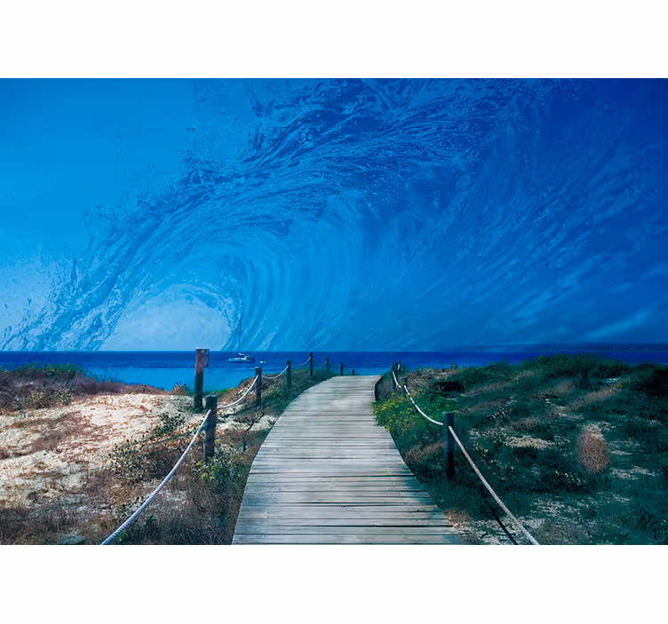 Fototapet mare calea valurilor oceanice - TenStickers