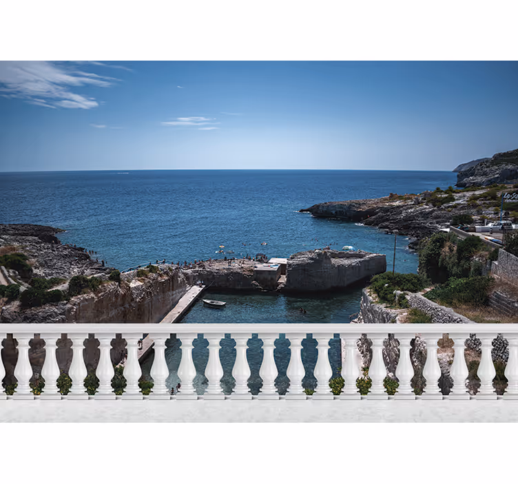 Fototapet peisaje vedere liniștită la mare - TenStickers