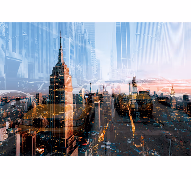Fototapet New York orizontul empire state - TenStickers