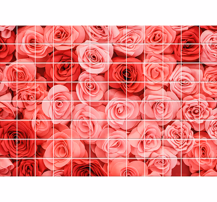 Fototapet cu flori prezentare buchet trandafiri - TenStickers