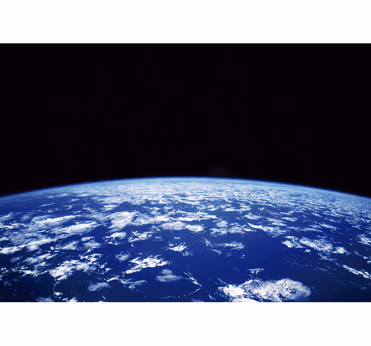 Spațiul fototapet planetă văzută de pe orbită - TenStickers