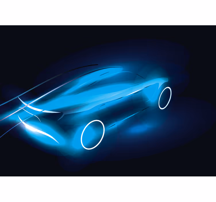 Fototapet vehicule designul futurist al mașinii - TenStickers