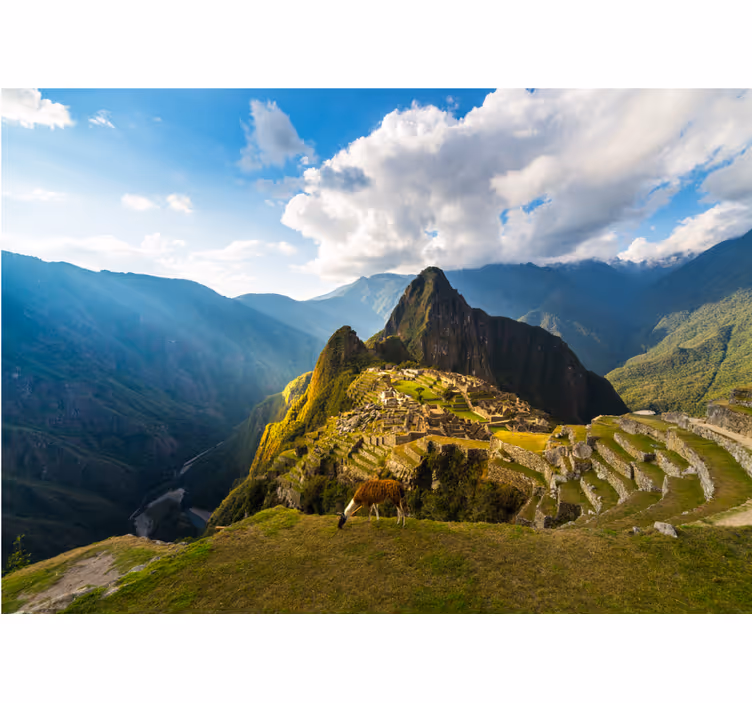 Fototapet peisaje panorama machu picchu - TenStickers