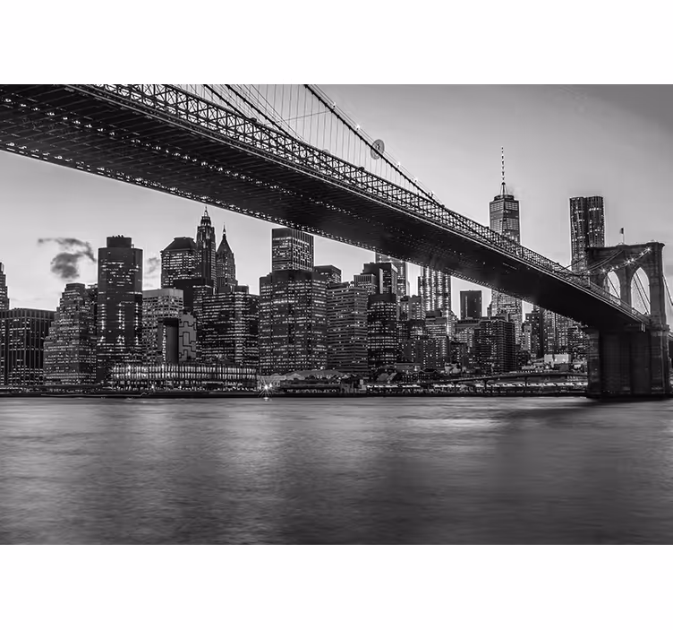Fototapet new york peisaj urban pod brooklyn - TenStickers