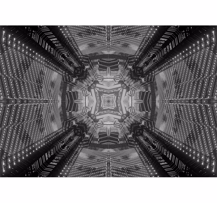 Fototapet abstract cu modele geometrice complexe - TenStickers