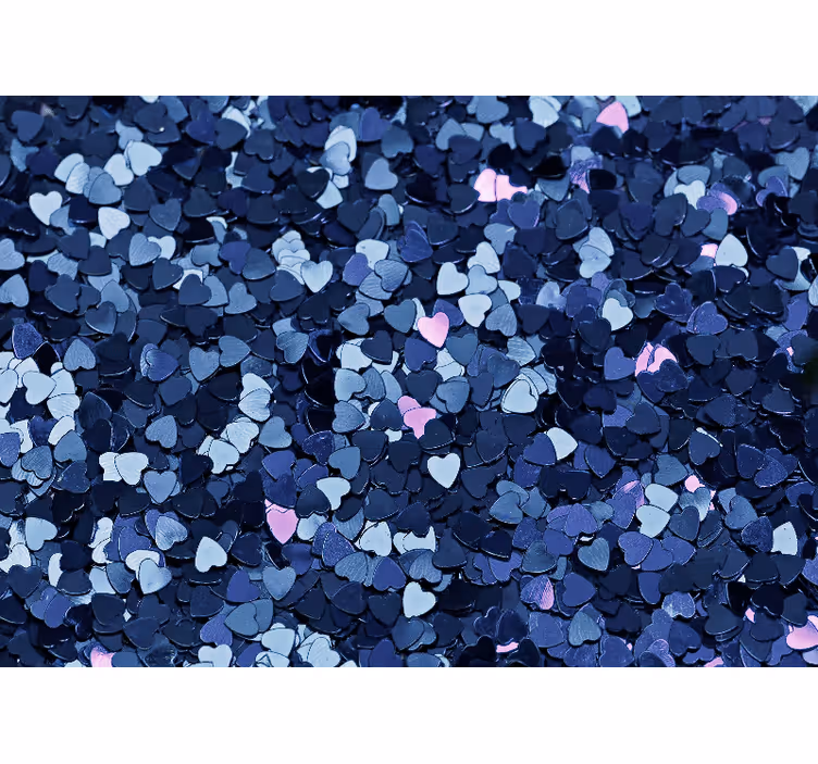 Fototapet dragoste confetti în formă de inimă - TenStickers