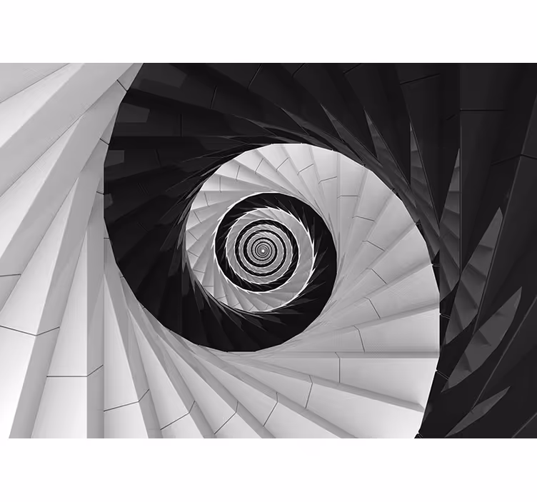 Fototapet abstract structură cu efect spiralat - TenStickers