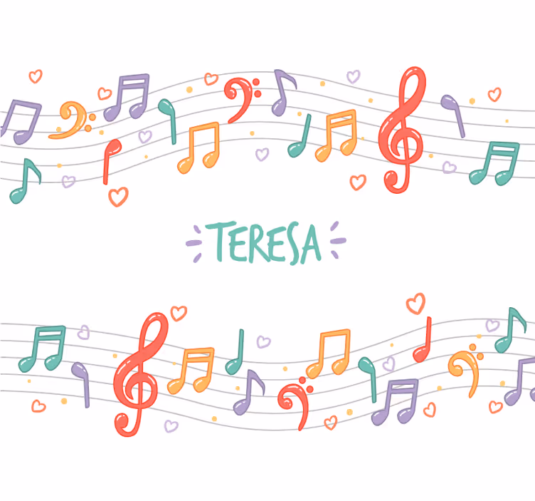 Fototapet muzică note muzicale melodie - TenStickers