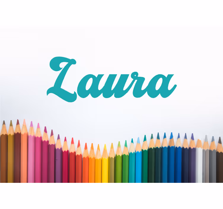 Creioane colorate personalizabile mural de perete personalizat - TenStickers