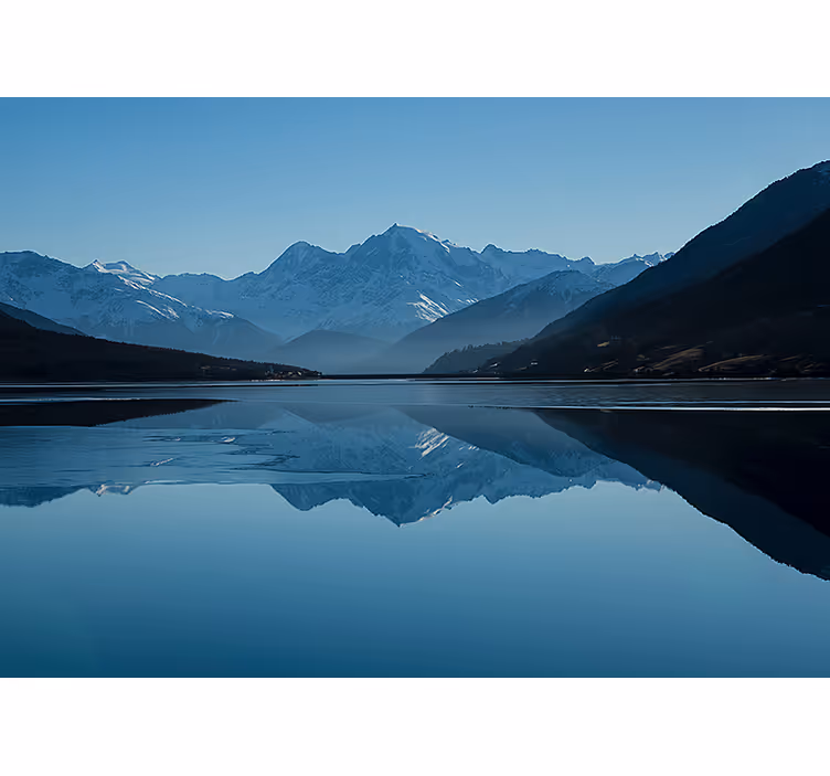 Muntele fototapet reflecții montane serenă - TenStickers