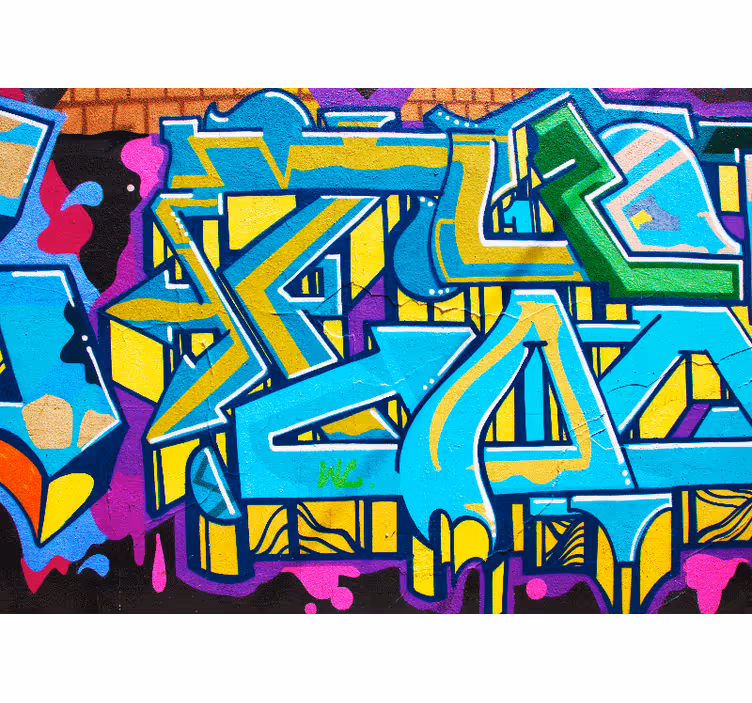 fototapetde artă graffiti colorate - TenStickers