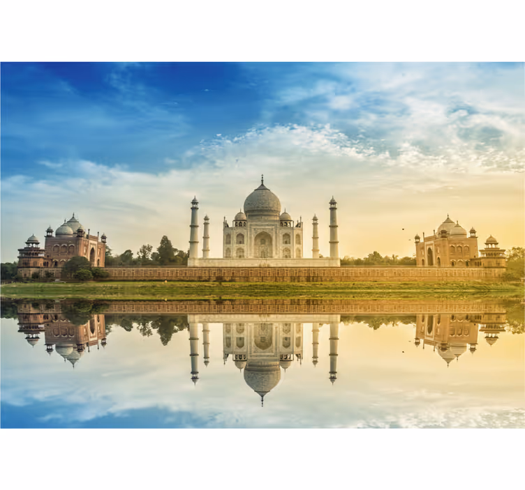 Murală indiană taj mahal - TenStickers