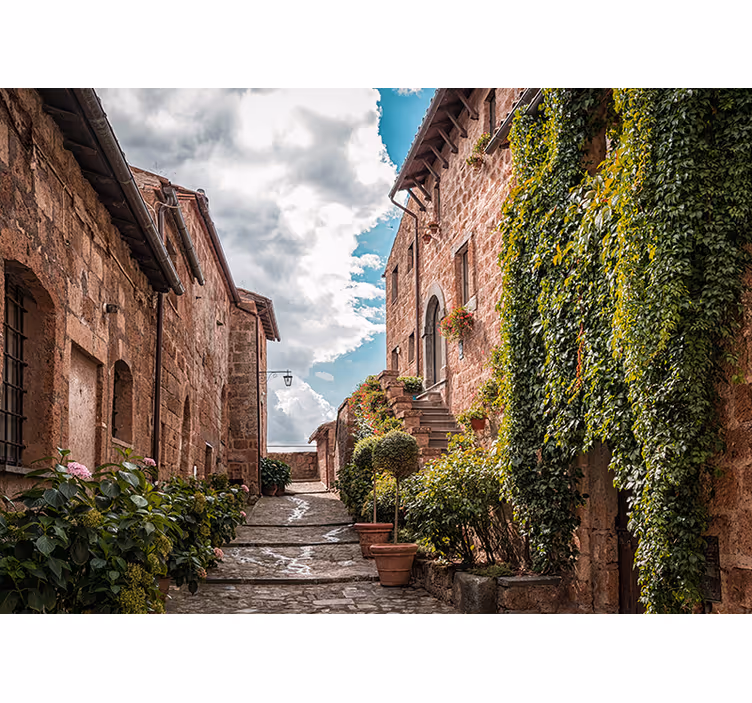 Fototapet de oraș stradă italiană fermecătoare - TenStickers