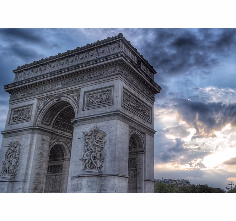 Fototapet Paris vedere arc de triumf - TenStickers