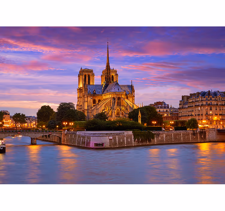 Fototapet paris basilica notre dame - TenStickers